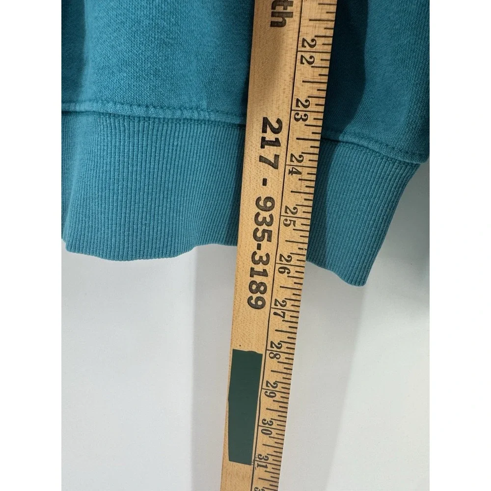 The North Face Men's Blue Pullover Fleece Cotton Hoodie Graphic Logo  Small